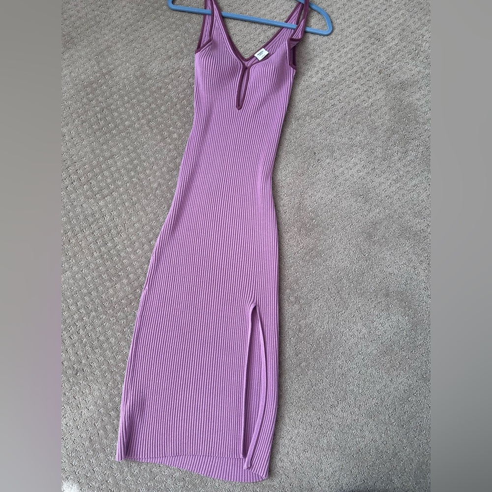 Abercrombie & Fitch Ribbed Mid Stretch Dress